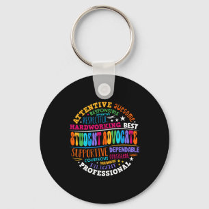 Groovy Student Advocate Appreciation Back To Schoo Key Ring