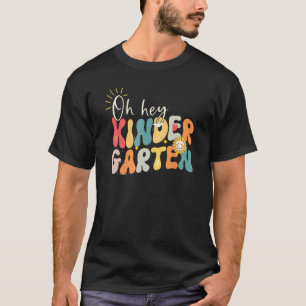 Groovy Style Kindergarten Teacher  1st Day of Scho T-Shirt