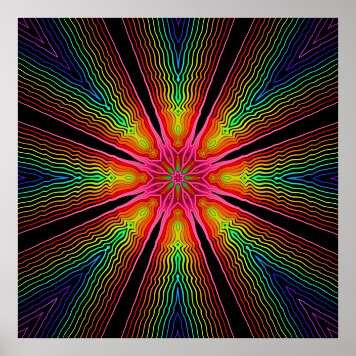 Groovy Sunshine - Fractal Poster 