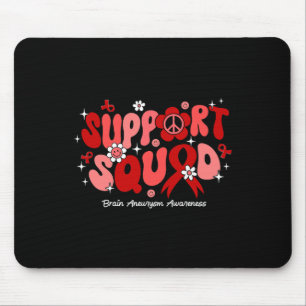Groovy Support Squad Brain Aneurysm Awareness  Mouse Pad