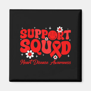 Groovy Support Squad Heart Disease Awareness Day R Magnet