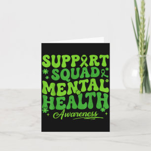 Groovy Support Squad Mental Health Awareness Card