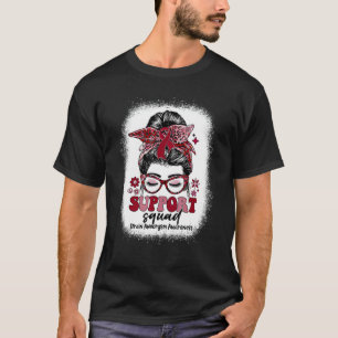 Groovy Support Squad Messy Bun Brain Aneurysm T-Shirt