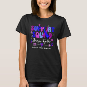 Groovy Support Squad Ribbon Emanuel Syndrome Aware T-Shirt