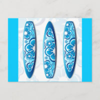 Groovy Surfboard with a flower design