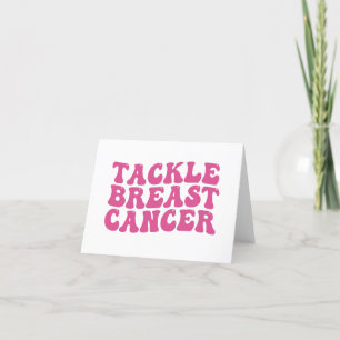 Groovy Tackle Breast Cancer Awareness  Thank You Card