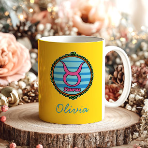 Groovy Taurus Custom Coffee Mug