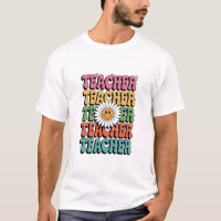 Groovy Teacher Cute Daisy Flower Retro Back School