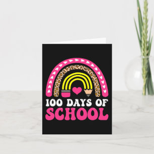 Groovy Teacher Valentine Back to School 100 Days o Card