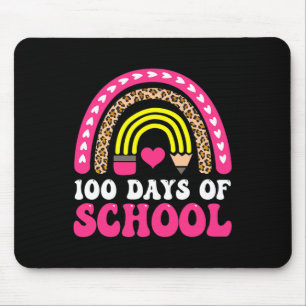 Groovy Teacher Valentine Back to School 100 Days o Mouse Pad
