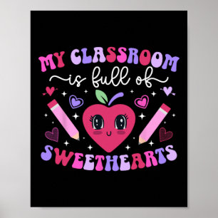 Groovy Teacher Valentine Teaching Valentines Day Poster