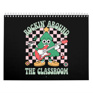 Groovy Teacher Xmas Rockin' Around The Classroom Calendar