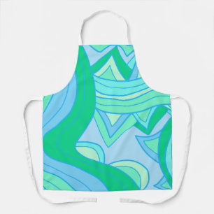 Groovy Teal Apron