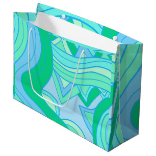 Groovy Teal Large Gift Bag