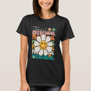 Groovy Team Preschool Pre-k Teacher Student Back T T-Shirt