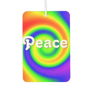 Groovy Tie-Dye Heart Air Freshener