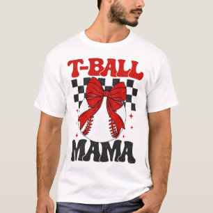 Groovy Tll Mom Softll T-ll Mama Checkered Mothers T-Shirt