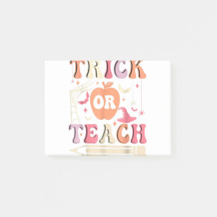 Groovy Trick Or Teach Ghost Teacher Halloween Cost Post-it Notes