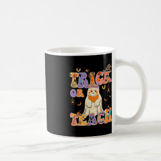 Groovy Trick Or Teach Halloween Teacher Life Retro Coffee Mug