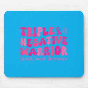 Groovy Triple Negative Warrior Breast Cancer Mouse Pad