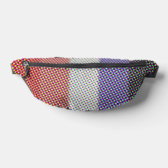 Groovy Trippy Abstract Cupioromantic Pride Flag Bum Bags (Lay Down)