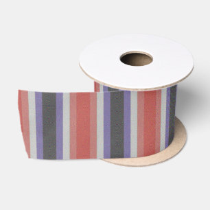 Groovy Trippy Abstract Cupioromantic Pride Flag Satin Ribbon