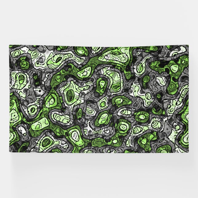 Groovy Trippy Grungy Funky Abstract Agender Pride Banner (Horizontal)