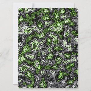 Groovy Trippy Grungy Funky Abstract Agender Pride Holiday Card