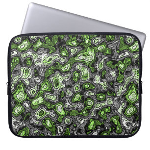 Groovy Trippy Grungy Funky Abstract Agender Pride Laptop Sleeve