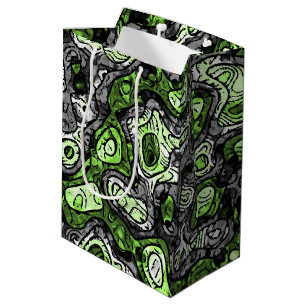 Groovy Trippy Grungy Funky Abstract Agender Pride Medium Gift Bag