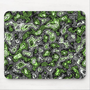 Groovy Trippy Grungy Funky Abstract Agender Pride Mouse Pad