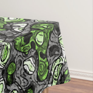 Groovy Trippy Grungy Funky Abstract Agender Pride Tablecloth