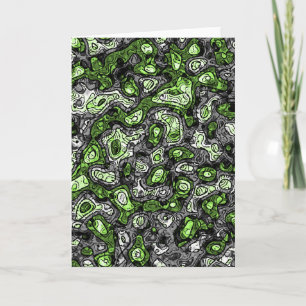 Groovy Trippy Grungy Funky Abstract Agender Pride Thank You Card