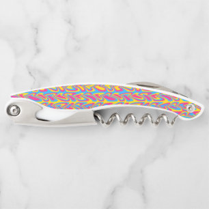 Groovy Trippy Squiggly Quirky Pansexual Pride Corkscrew