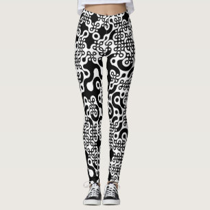 Groovy Trippy Truchet Tiles Leggings