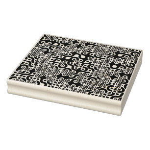 Groovy Trippy Truchet Tiles Rubber Stamp