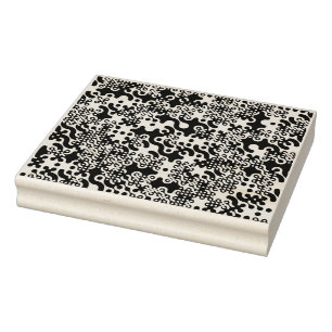 Groovy Trippy Truchet Tiles Rubber Stamp