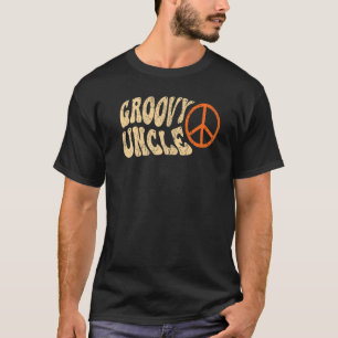 Groovy Uncle 70s Aesthetic Nostalgia 1970's Retro T-Shirt
