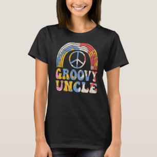 Groovy Uncle 70s Aesthetic Nostalgia 1970's Retro  T-Shirt