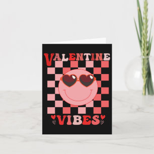 Groovy Valentine Vibes Retro Love Valentine's Day Card