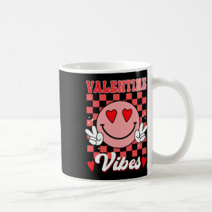 Groovy Valentine Vibes Valentines Day Men Women Gi Coffee Mug