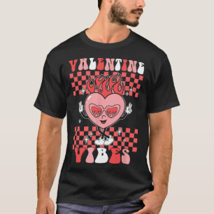Groovy Valentine Vibes Valentines Day Retro Gift G T-Shirt