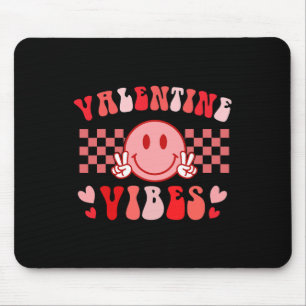 Groovy Valentine Vibes Valentines Day Shirts For G Mouse Pad