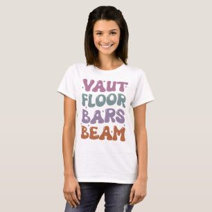 Groovy Vault Floor Bars Beam Gymnastics T-Shirt