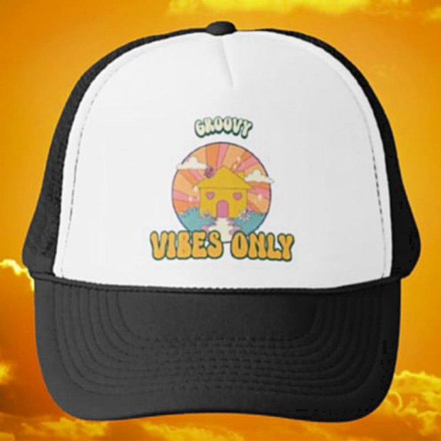 Groovy Vibes Only Trucker Hat (Creator Uploaded)