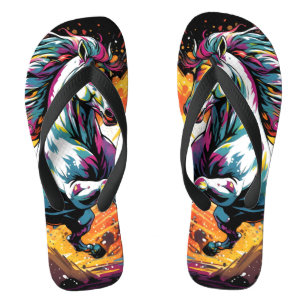 Groovy Vintage Race Horse Pop Art Thongs
