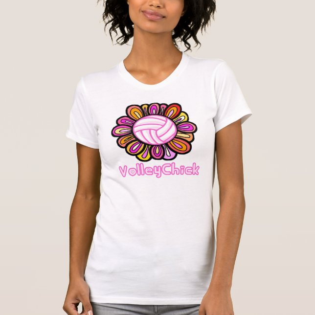 Groovy VolleyChick T-Shirt (Front)