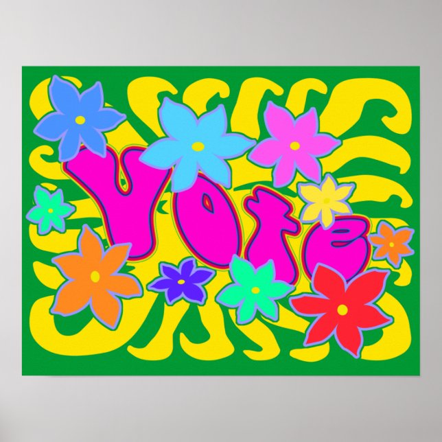 Groovy Vote Poster (Front)