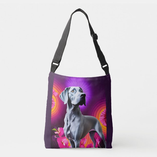 Groovy Weimaraner Tote (Front)