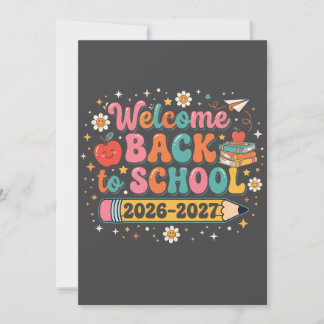 Groovy Welcome Back to School 2026-2027 Teacher Invitation